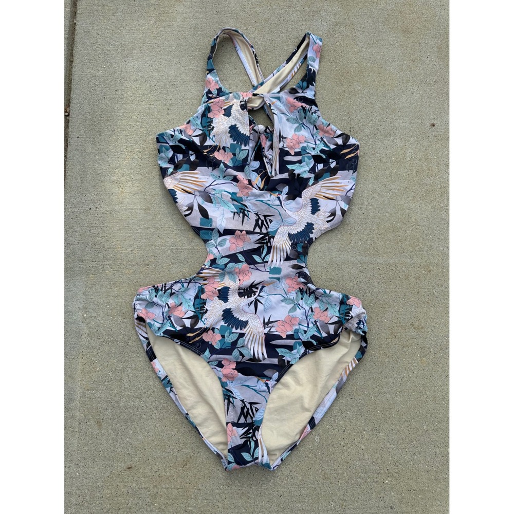 Ashley Graham x Swimsuits For All Crane Floral‎ Monokini Swimsuit 16 66-0130-6
